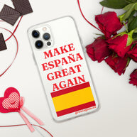 Carcasa transparente iPhone® Make España Great Again