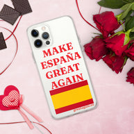 Carcasa transparente iPhone® Make España Great Again