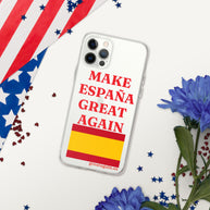 Carcasa transparente iPhone® Make España Great Again