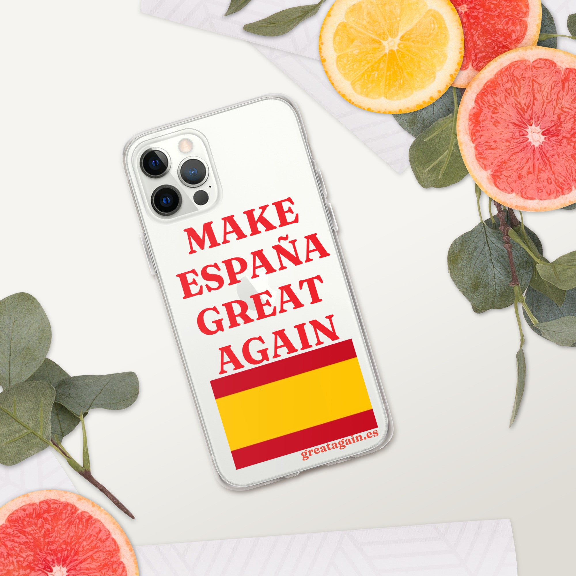 Carcasa transparente iPhone® Make España Great Again