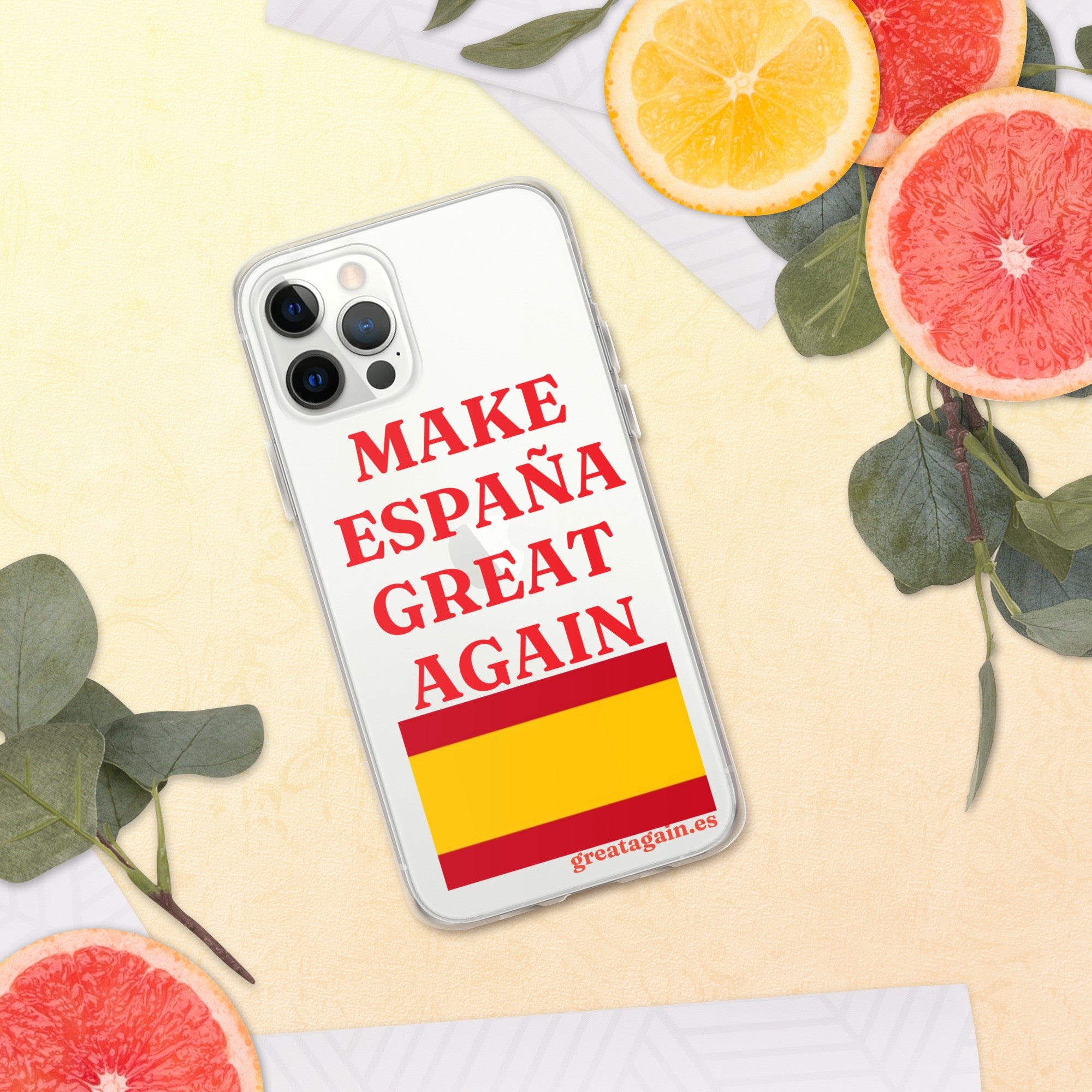 Carcasa transparente iPhone® Make España Great Again