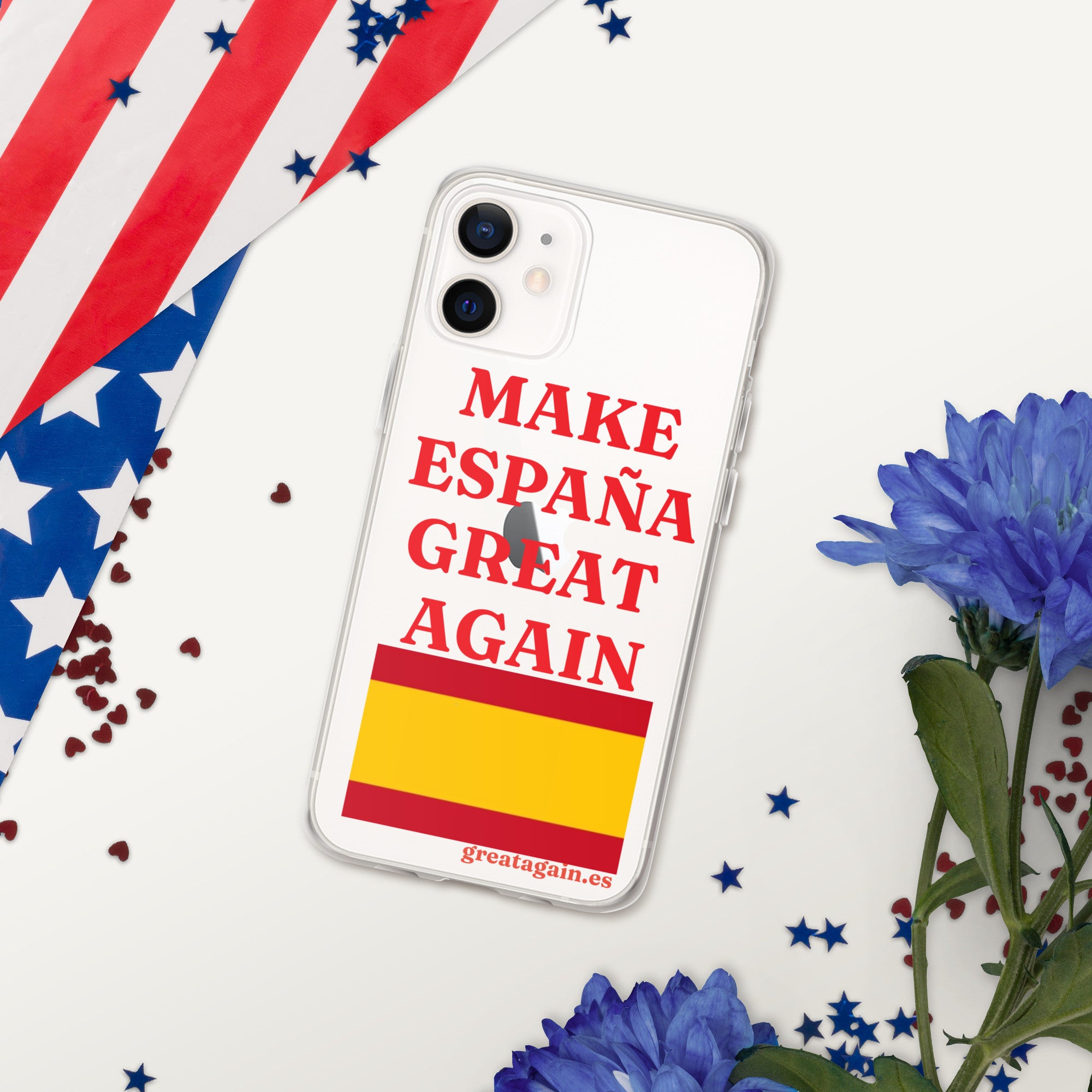 Carcasa transparente iPhone® Make España Great Again