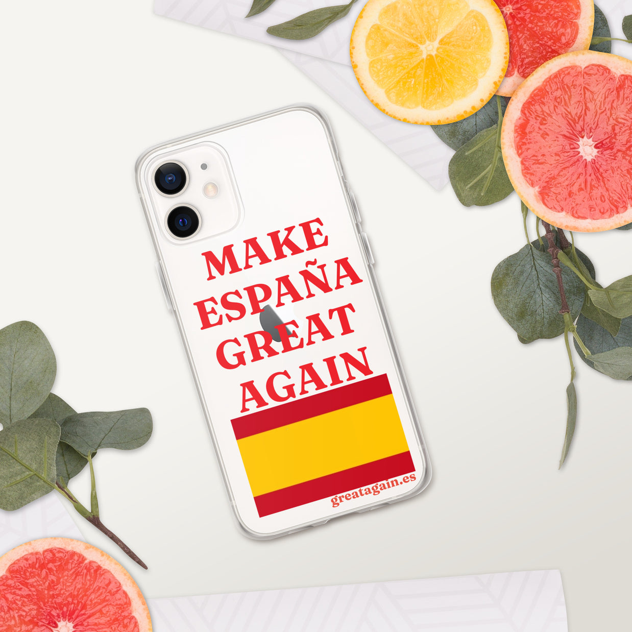 Carcasa transparente iPhone® Make España Great Again
