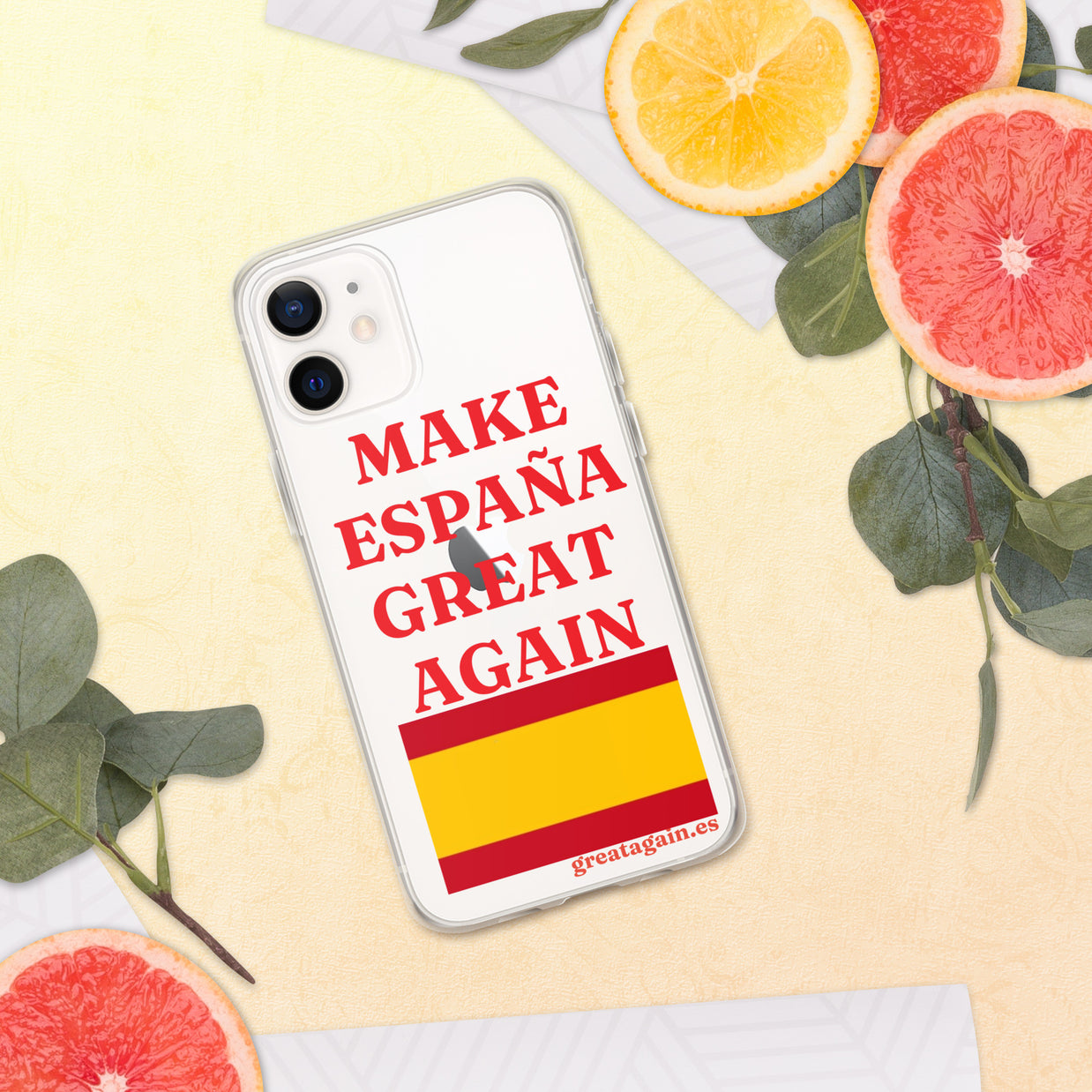 Carcasa transparente iPhone® Make España Great Again