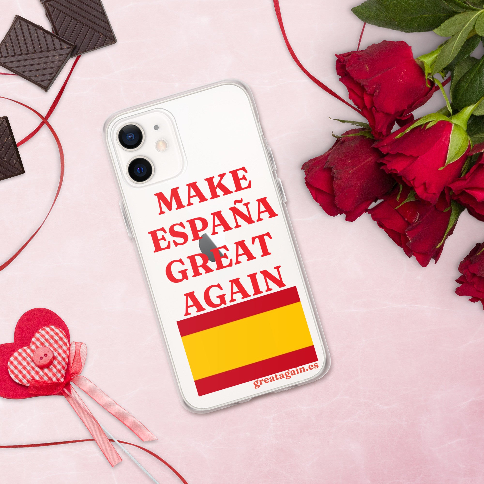 Carcasa transparente iPhone® Make España Great Again