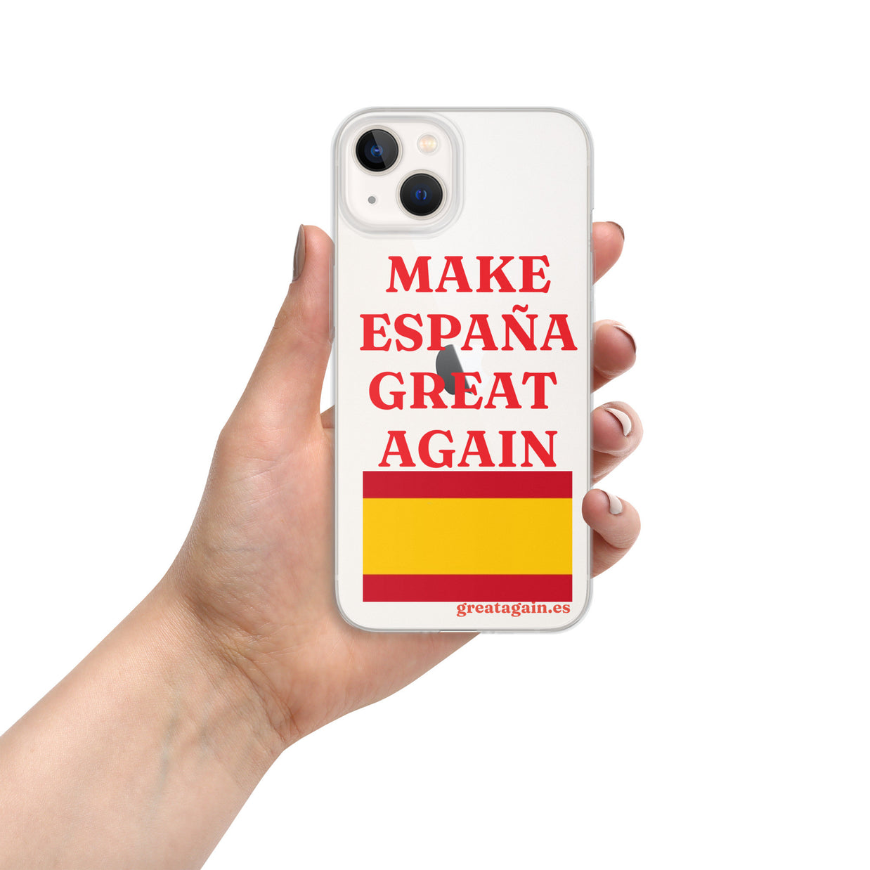 Carcasa transparente iPhone® Make España Great Again
