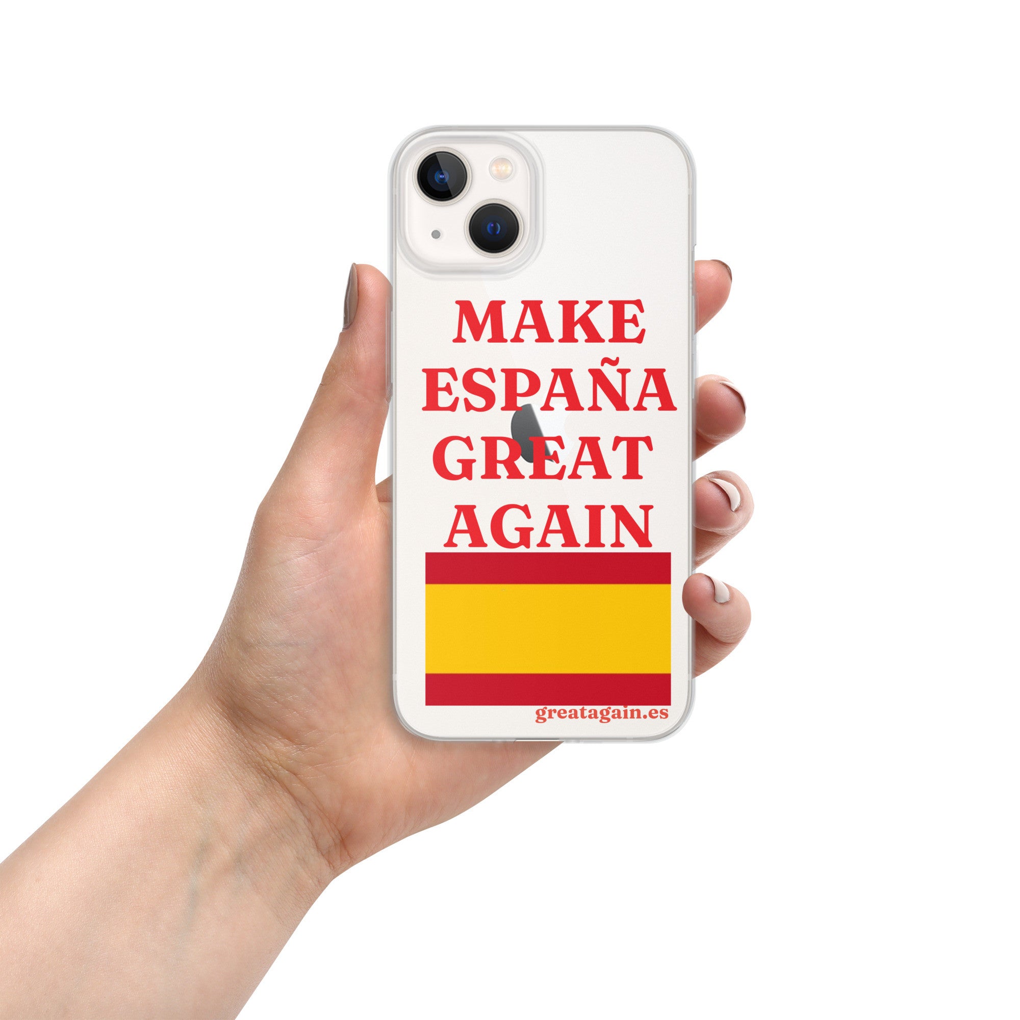 Carcasa transparente iPhone® Make España Great Again
