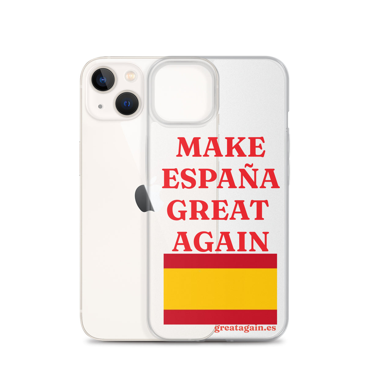 Carcasa transparente iPhone® Make España Great Again