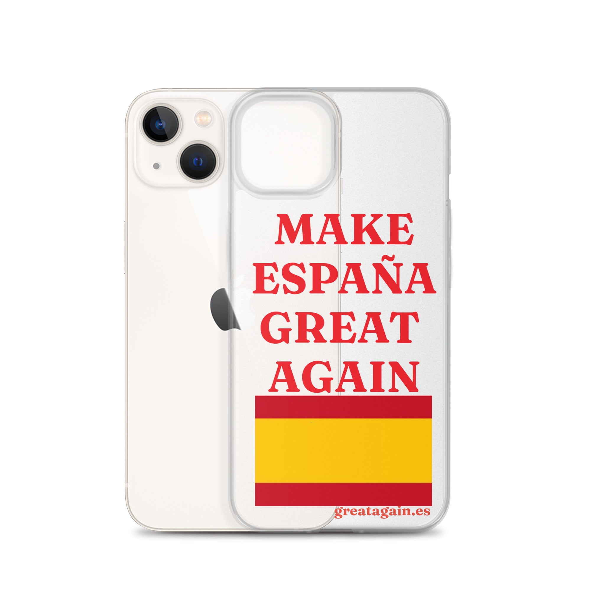 Carcasa transparente iPhone® Make España Great Again
