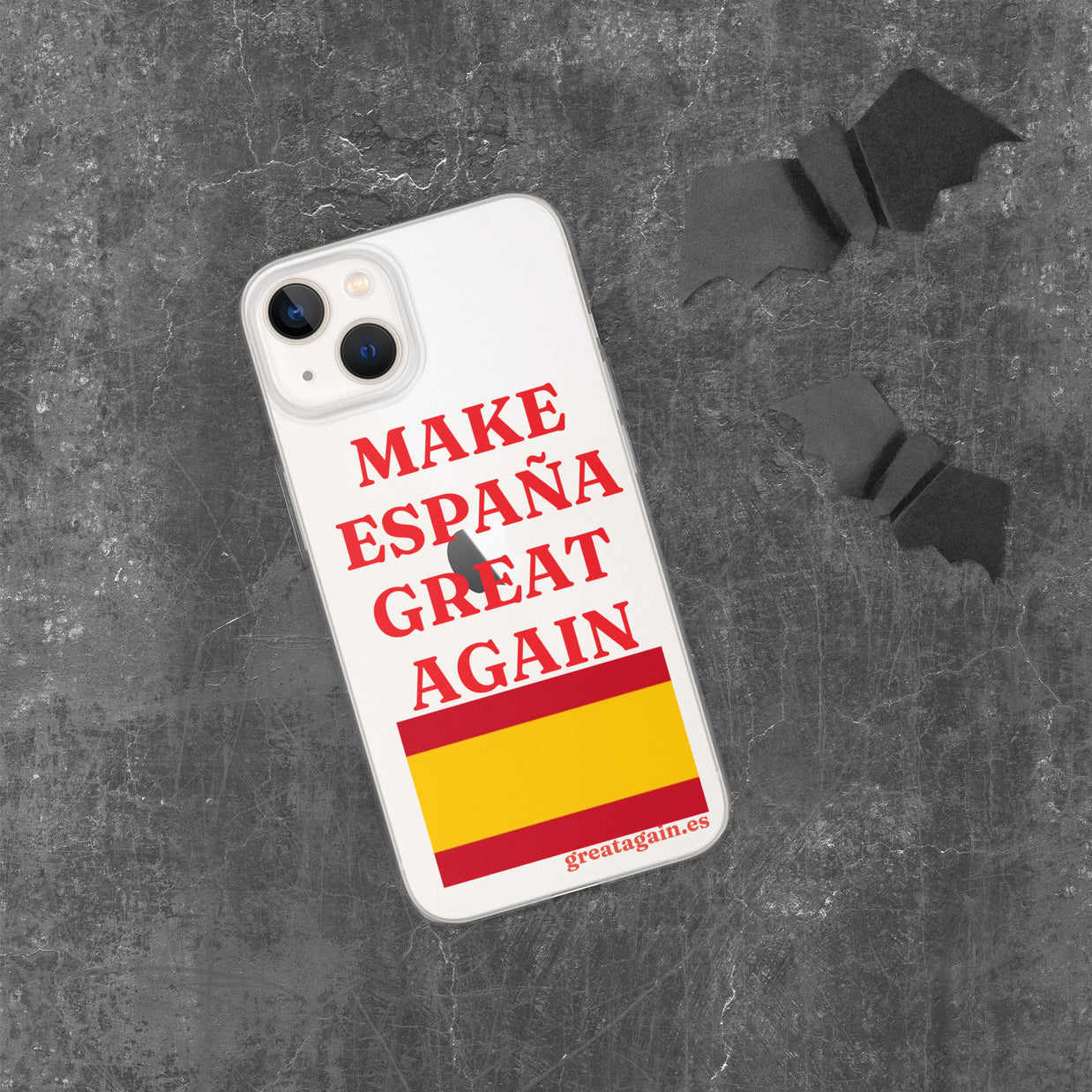Carcasa transparente iPhone® Make España Great Again