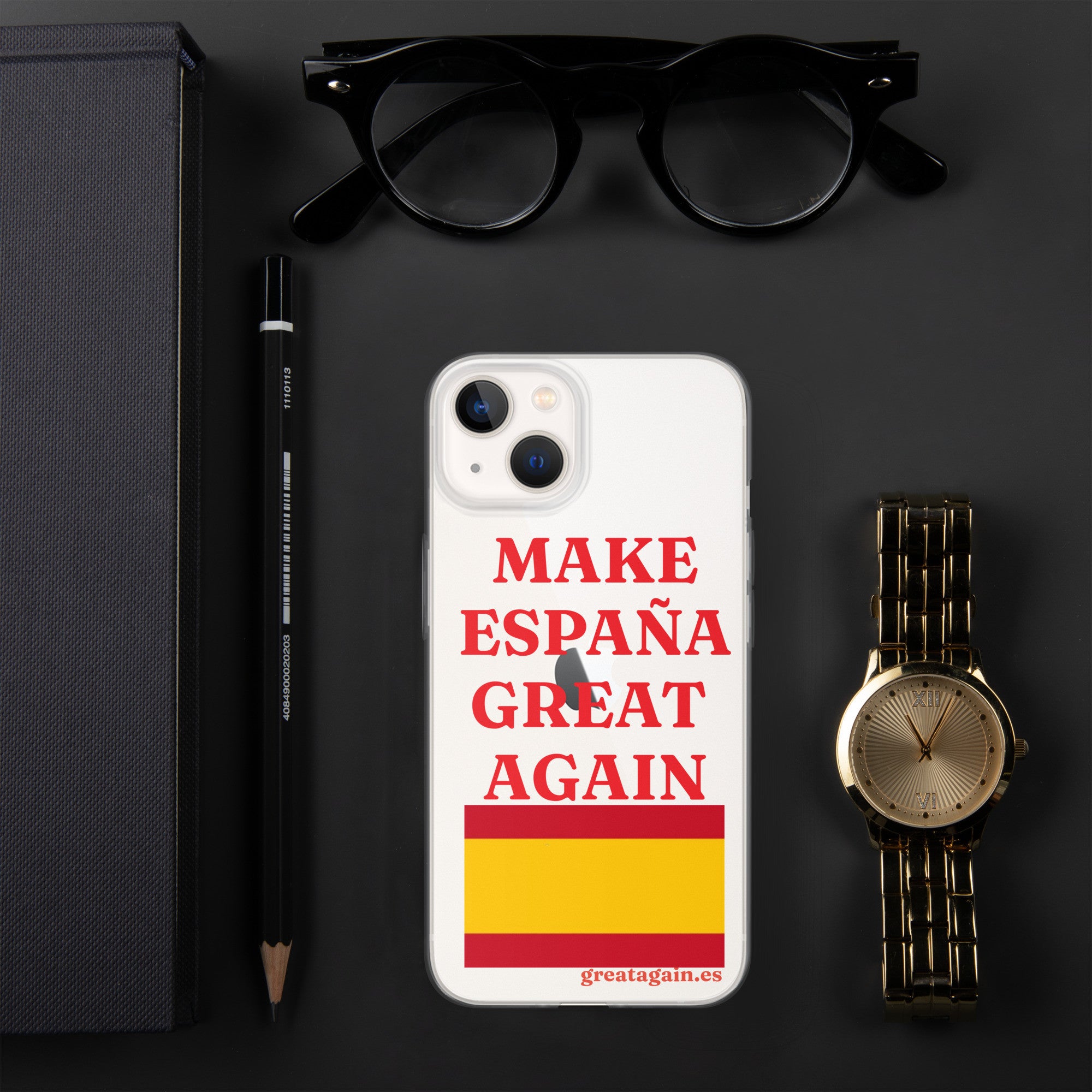 Carcasa transparente iPhone® Make España Great Again