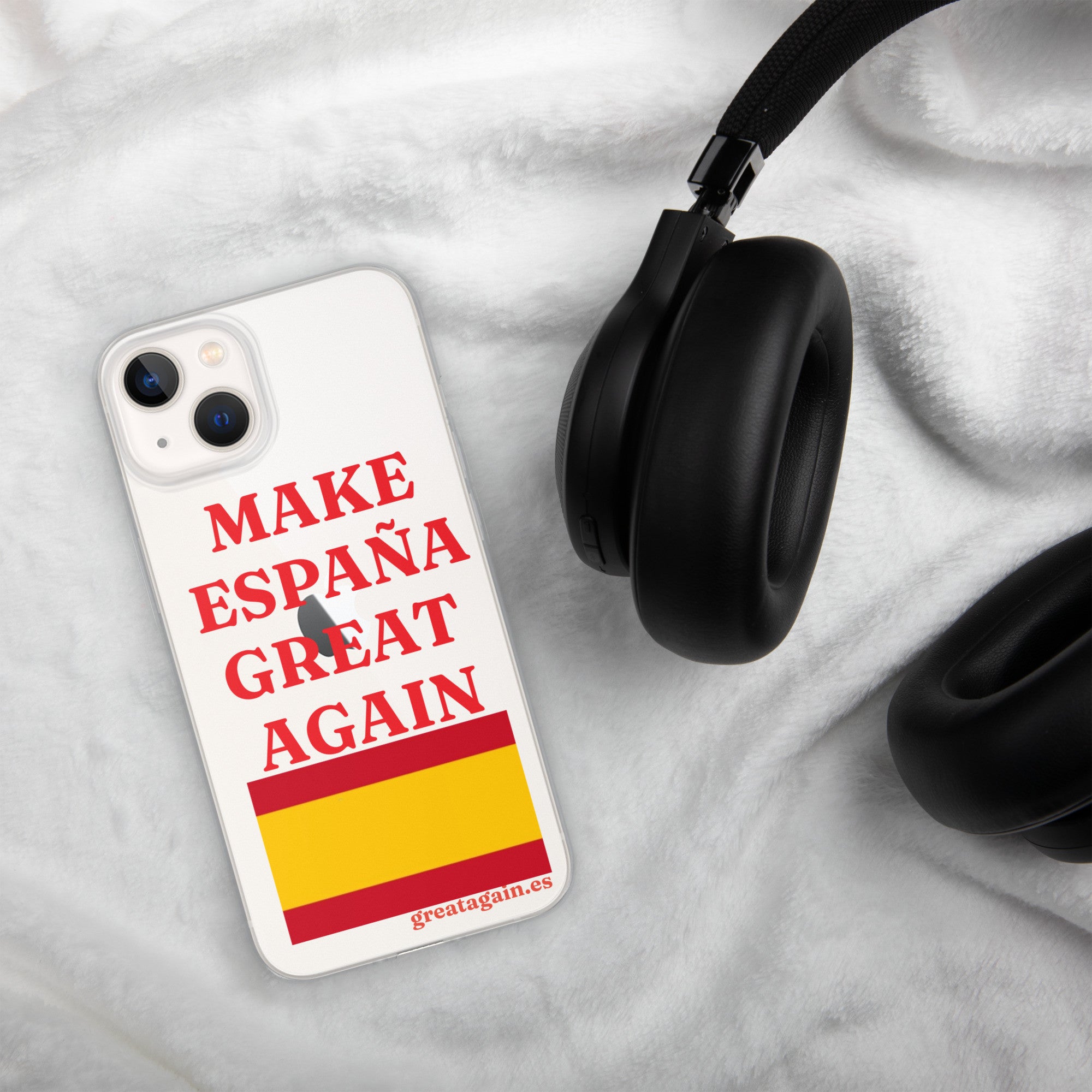 Carcasa transparente iPhone® Make España Great Again
