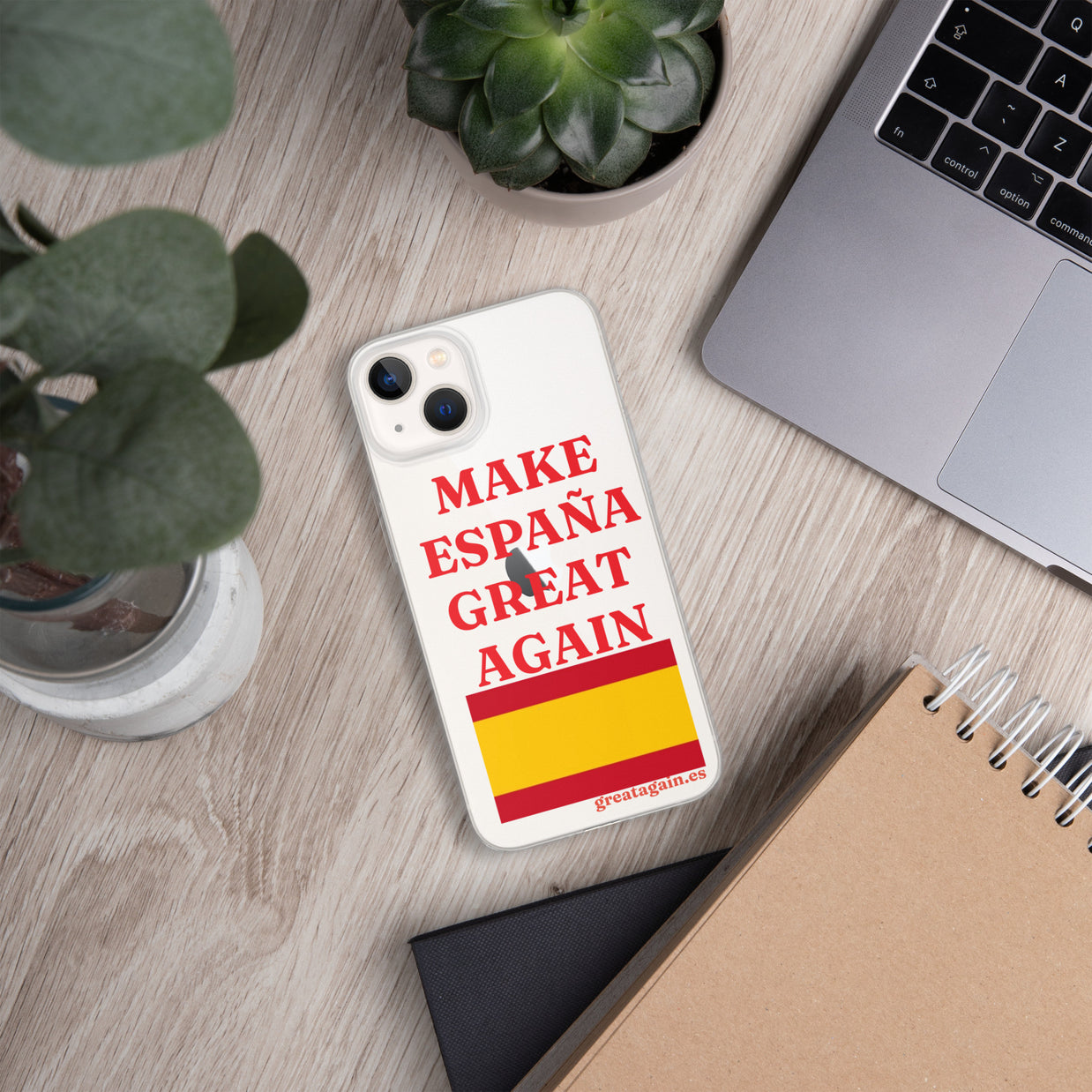 Carcasa transparente iPhone® Make España Great Again