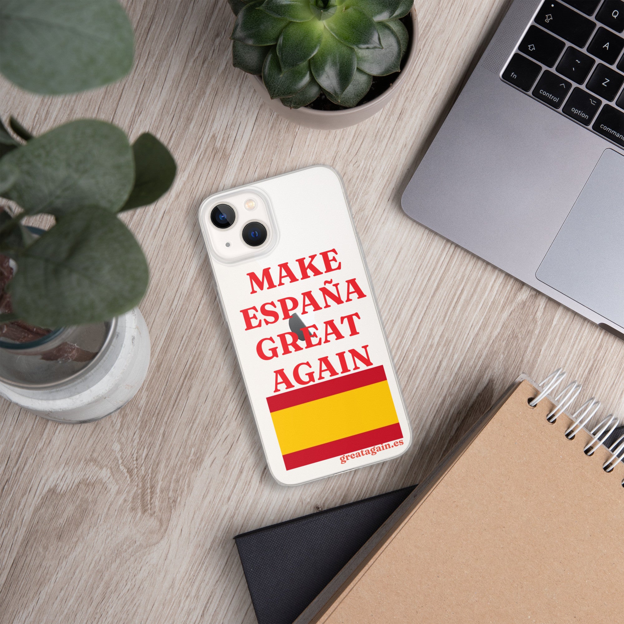 Carcasa transparente iPhone® Make España Great Again