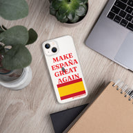 Carcasa transparente iPhone® Make España Great Again