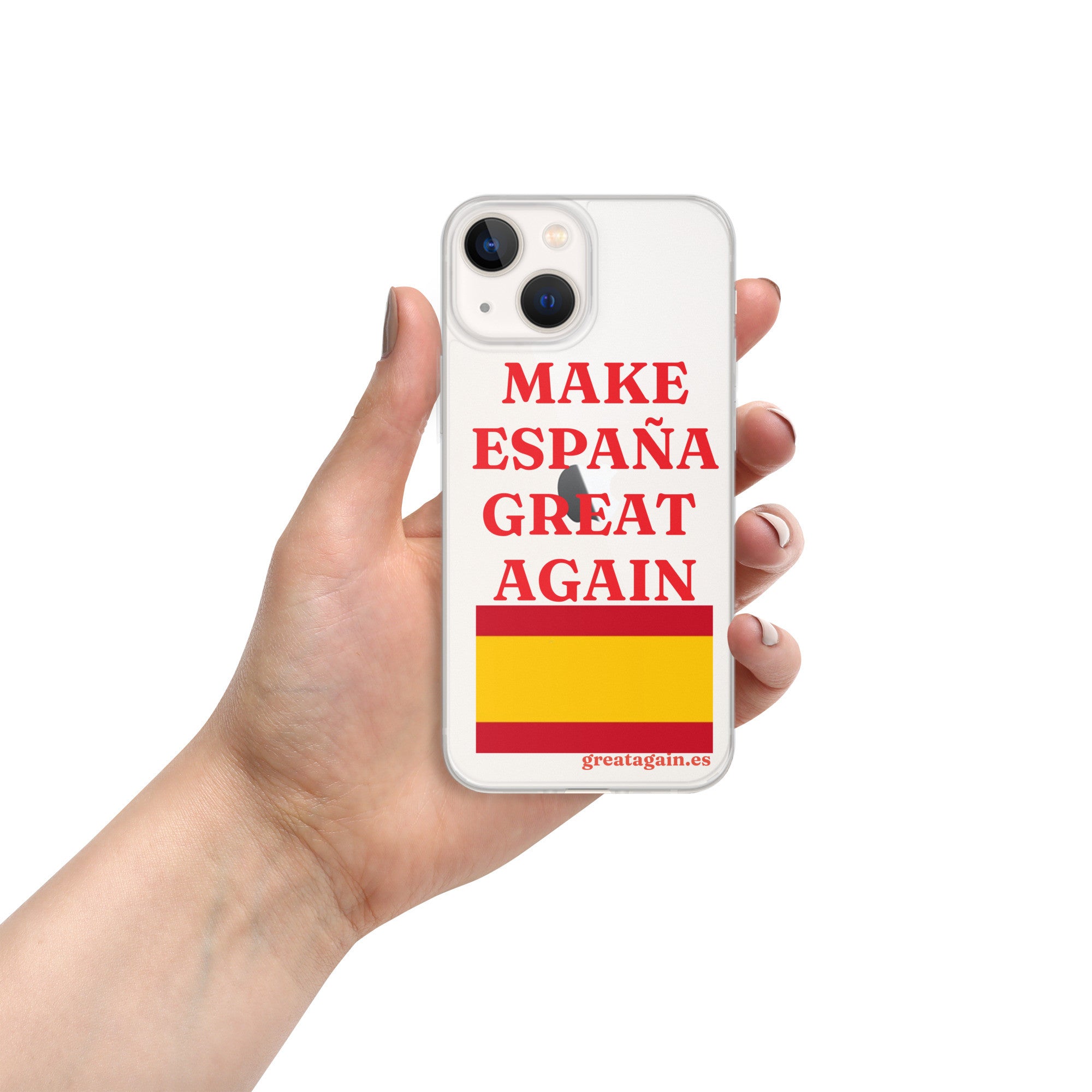 Carcasa transparente iPhone® Make España Great Again
