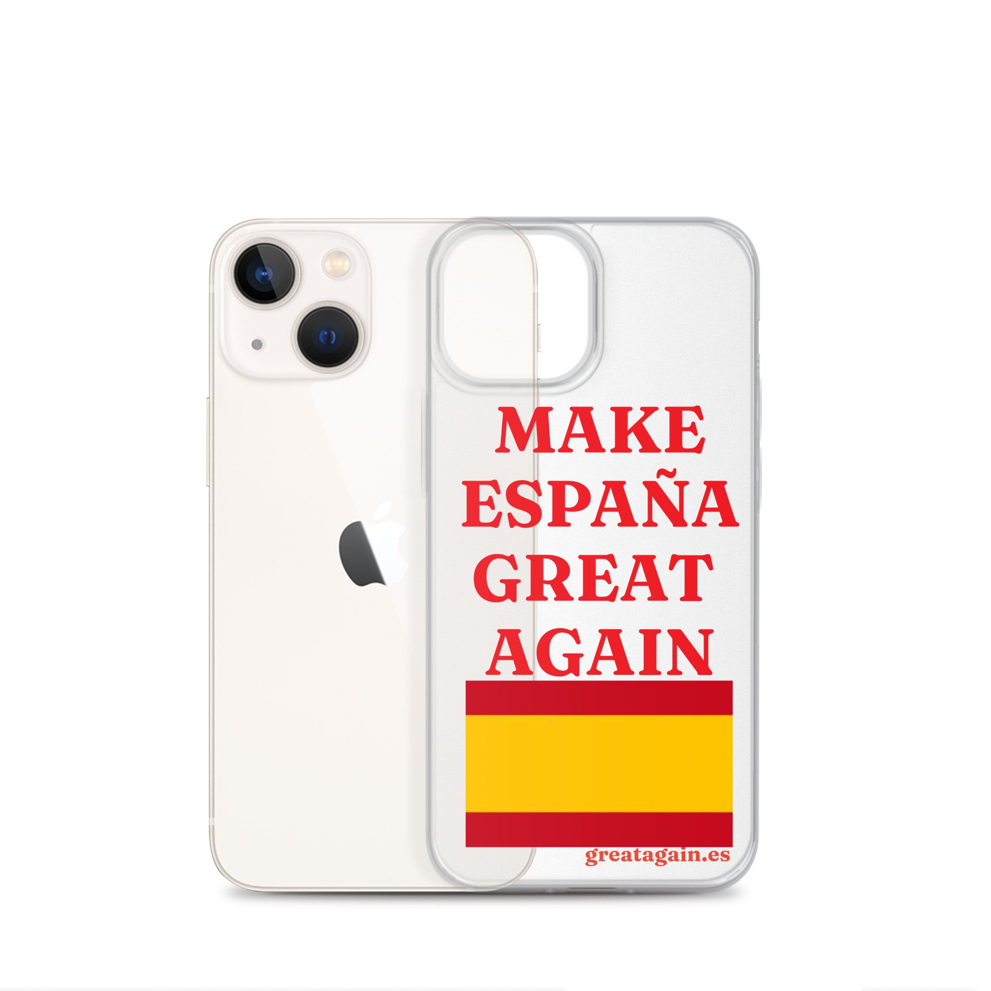 Carcasa transparente iPhone® Make España Great Again