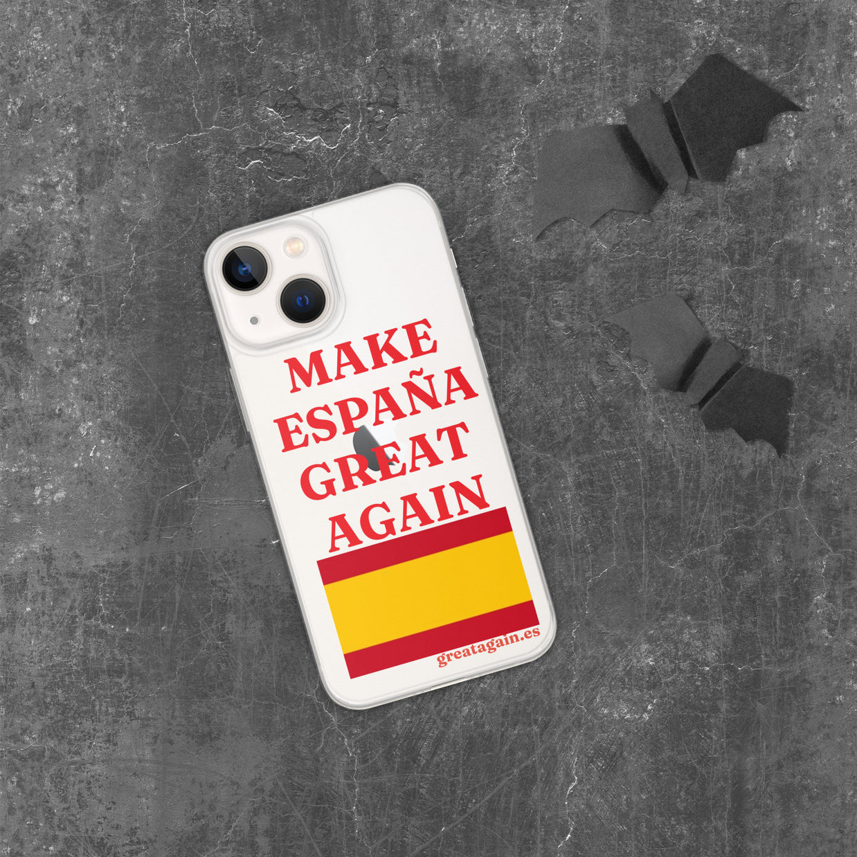 Carcasa transparente iPhone® Make España Great Again