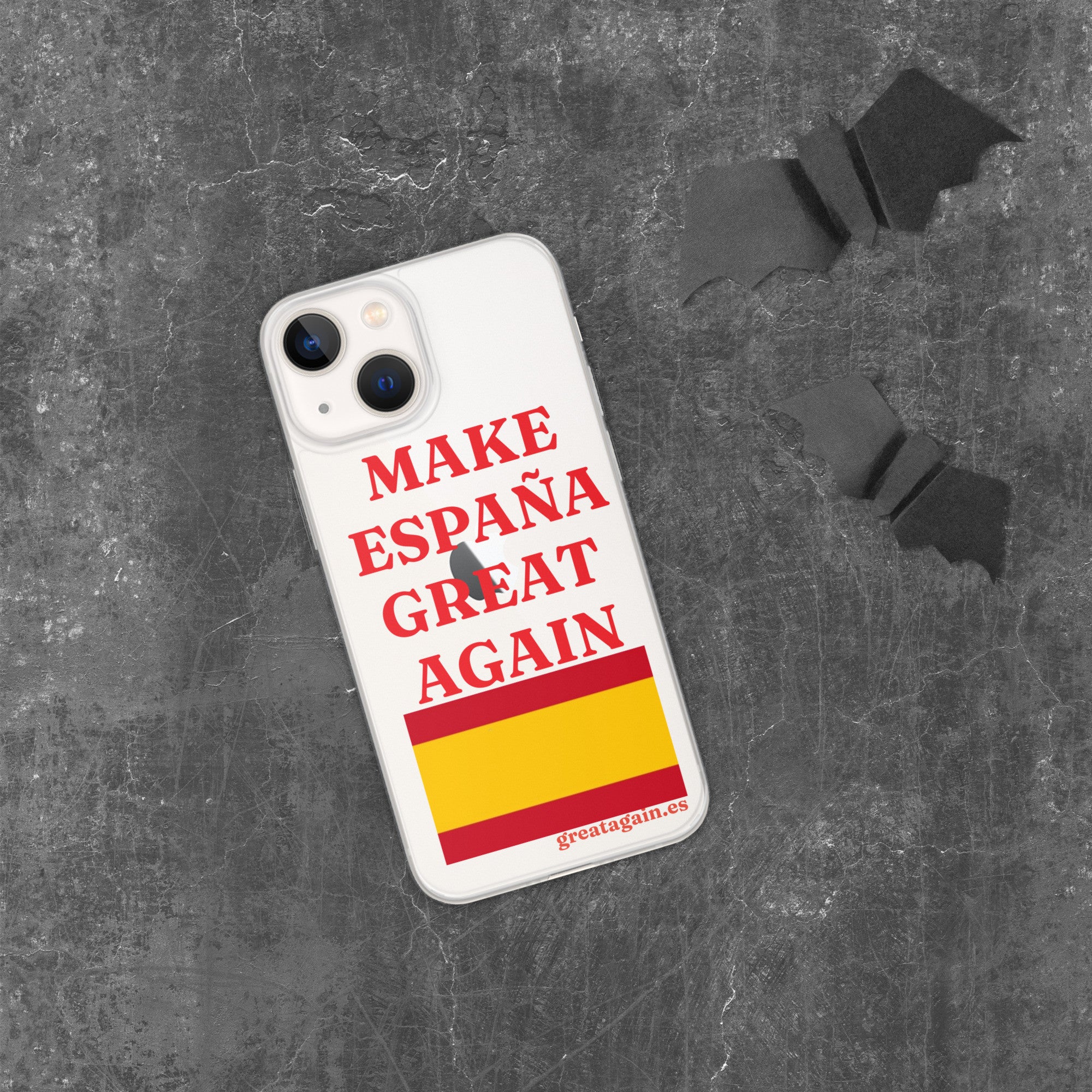 Carcasa transparente iPhone® Make España Great Again