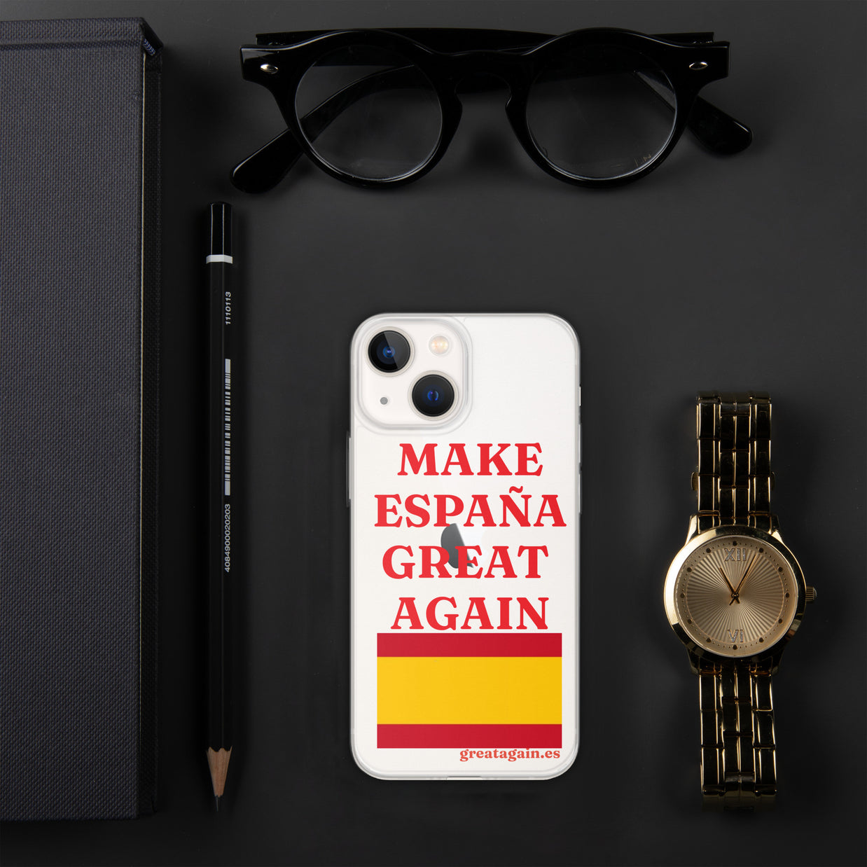 Carcasa transparente iPhone® Make España Great Again
