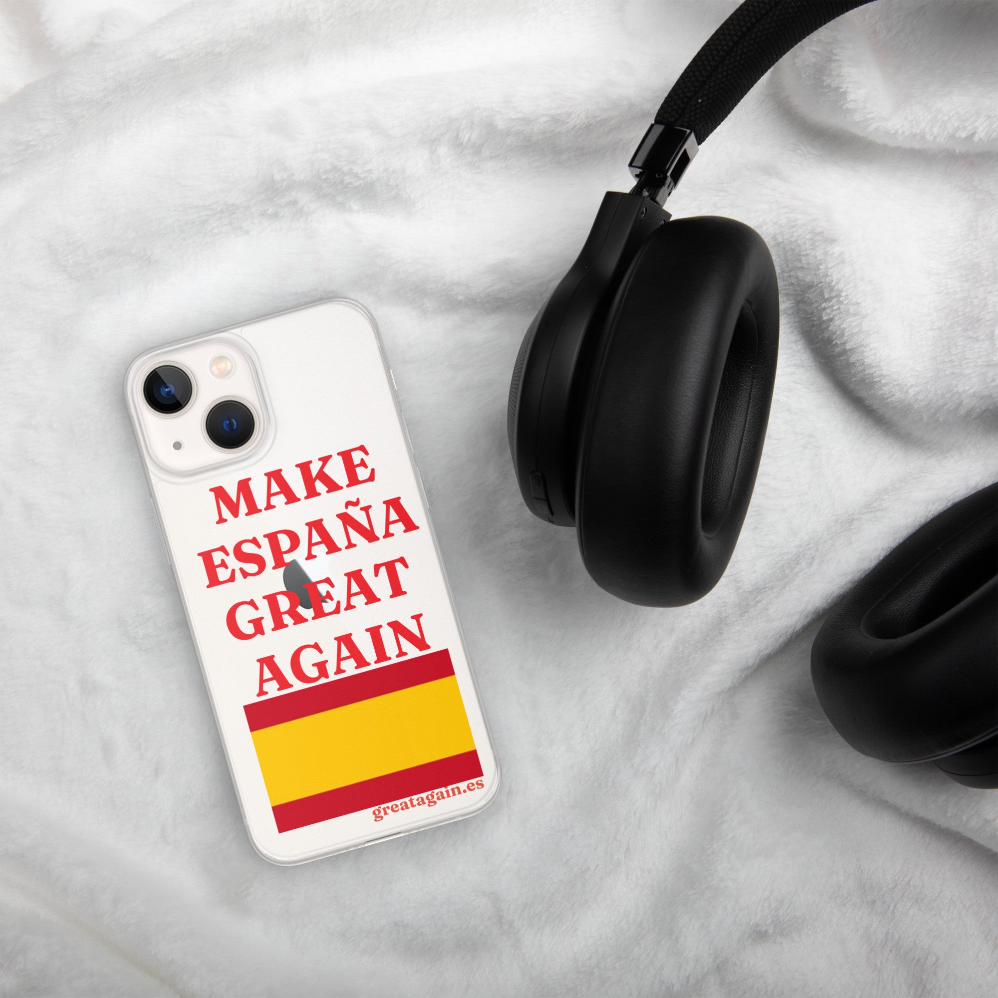 Carcasa transparente iPhone® Make España Great Again