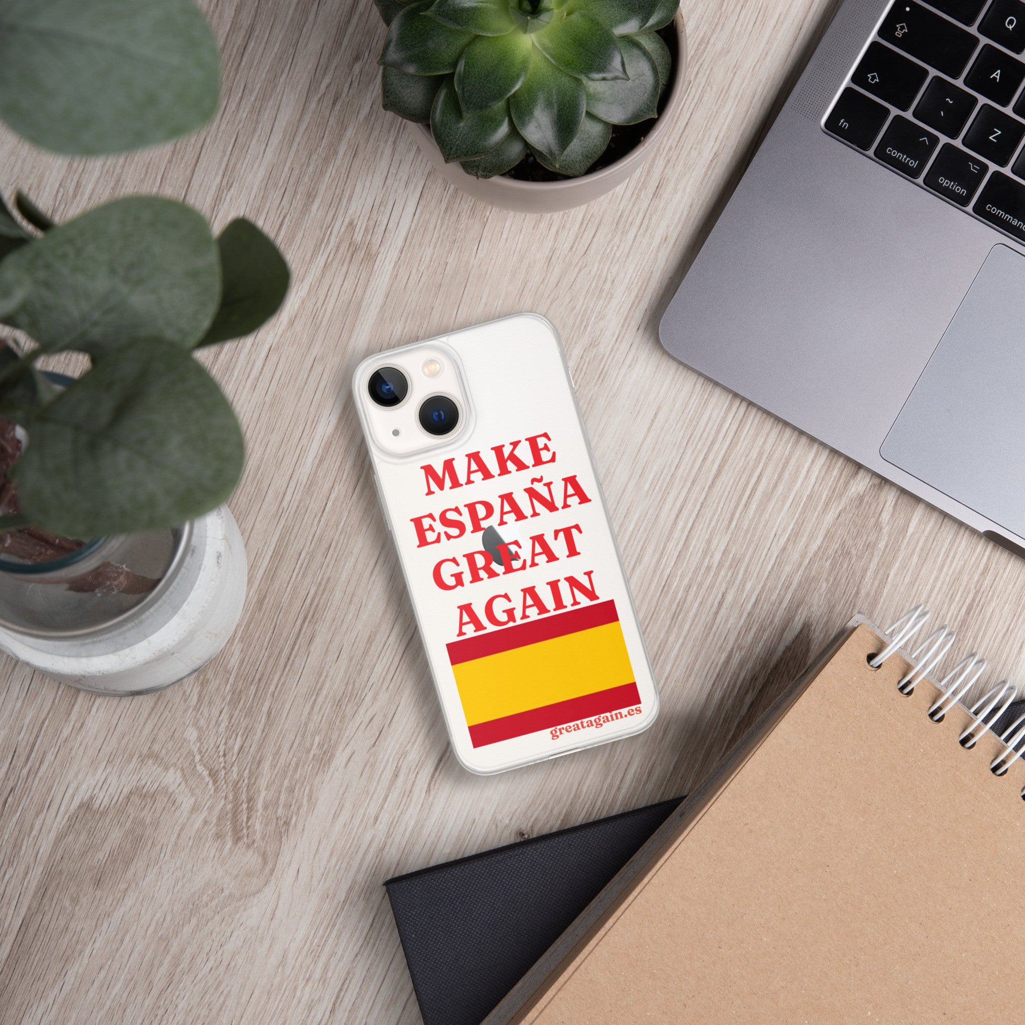 Carcasa transparente iPhone® Make España Great Again