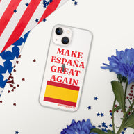 Carcasa transparente iPhone® Make España Great Again