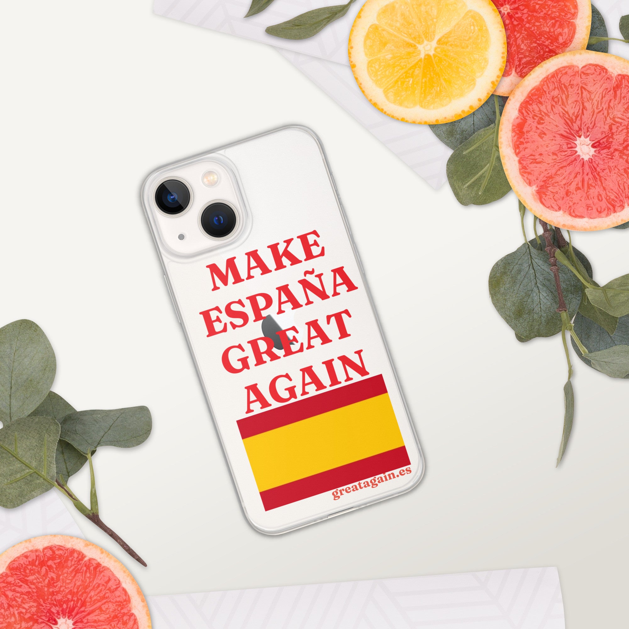 Carcasa transparente iPhone® Make España Great Again