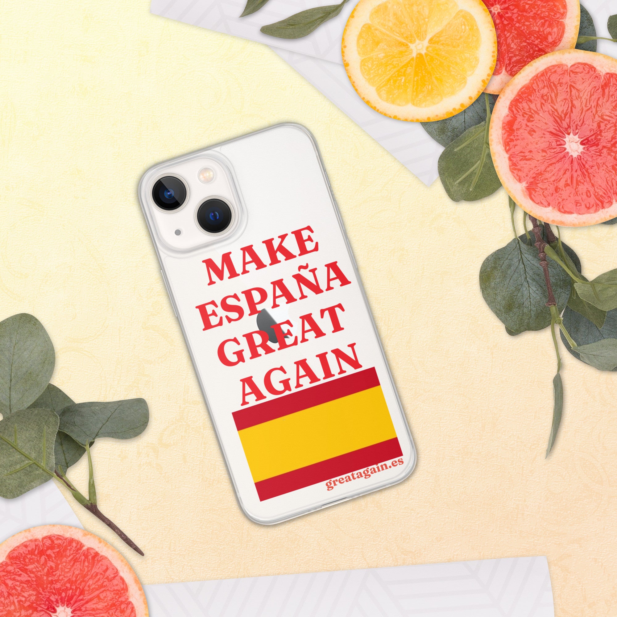 Carcasa transparente iPhone® Make España Great Again