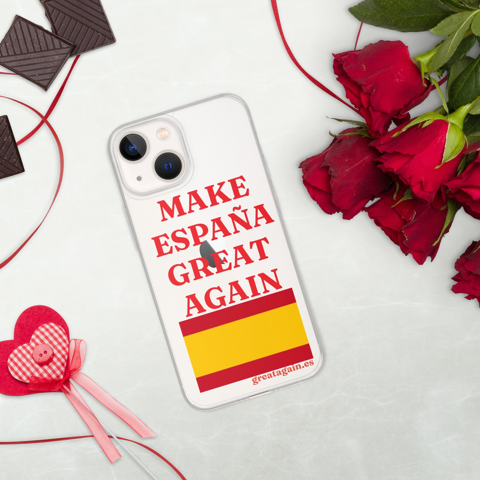 Carcasa transparente iPhone® Make España Great Again