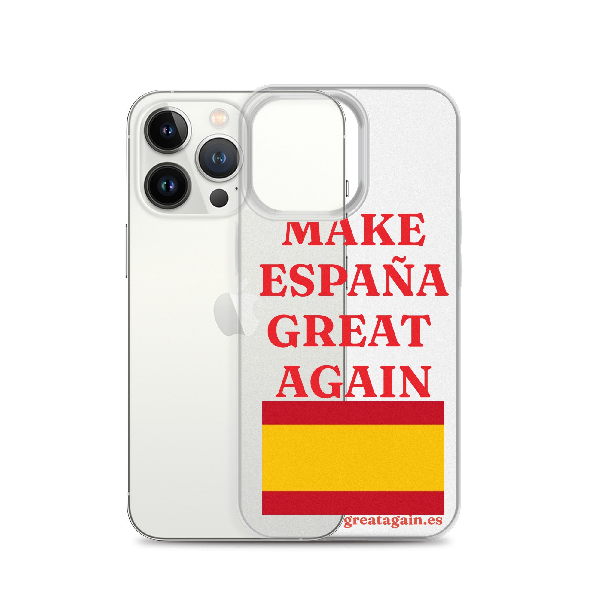 Carcasa transparente iPhone® Make España Great Again