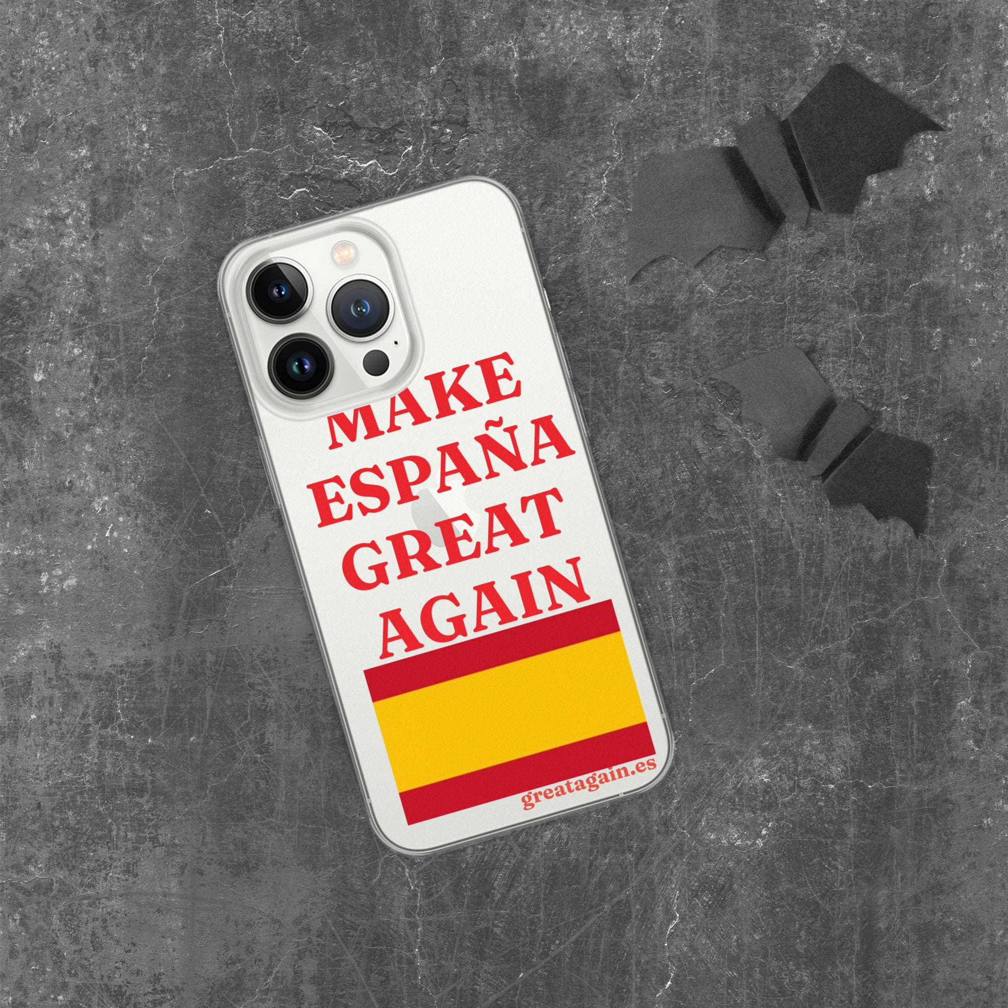 Carcasa transparente iPhone® Make España Great Again
