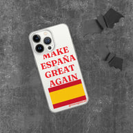 Carcasa transparente iPhone® Make España Great Again