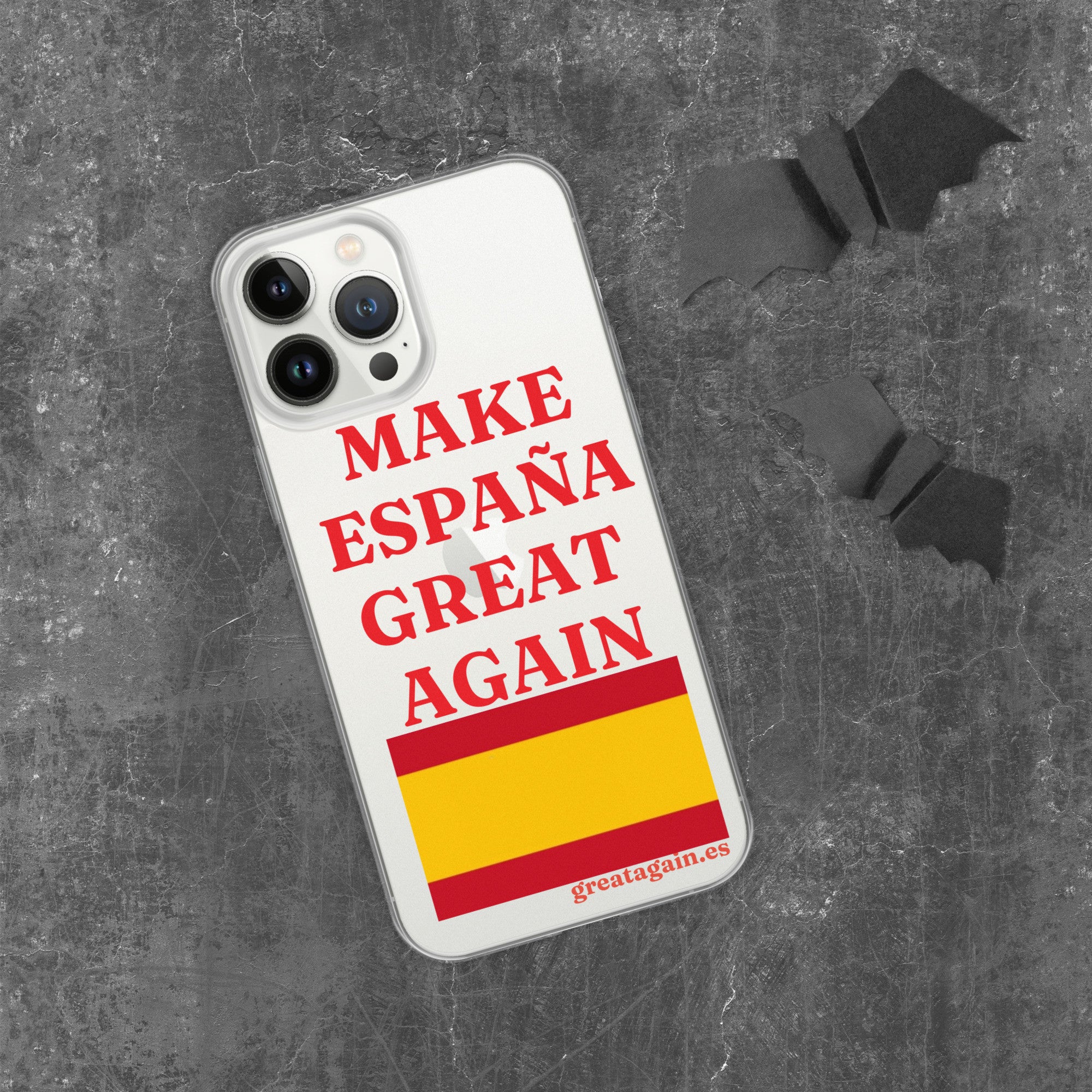 Carcasa transparente iPhone® Make España Great Again