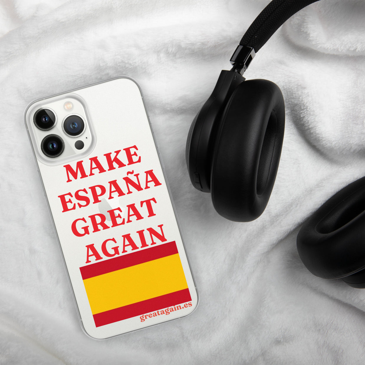 Carcasa transparente iPhone® Make España Great Again