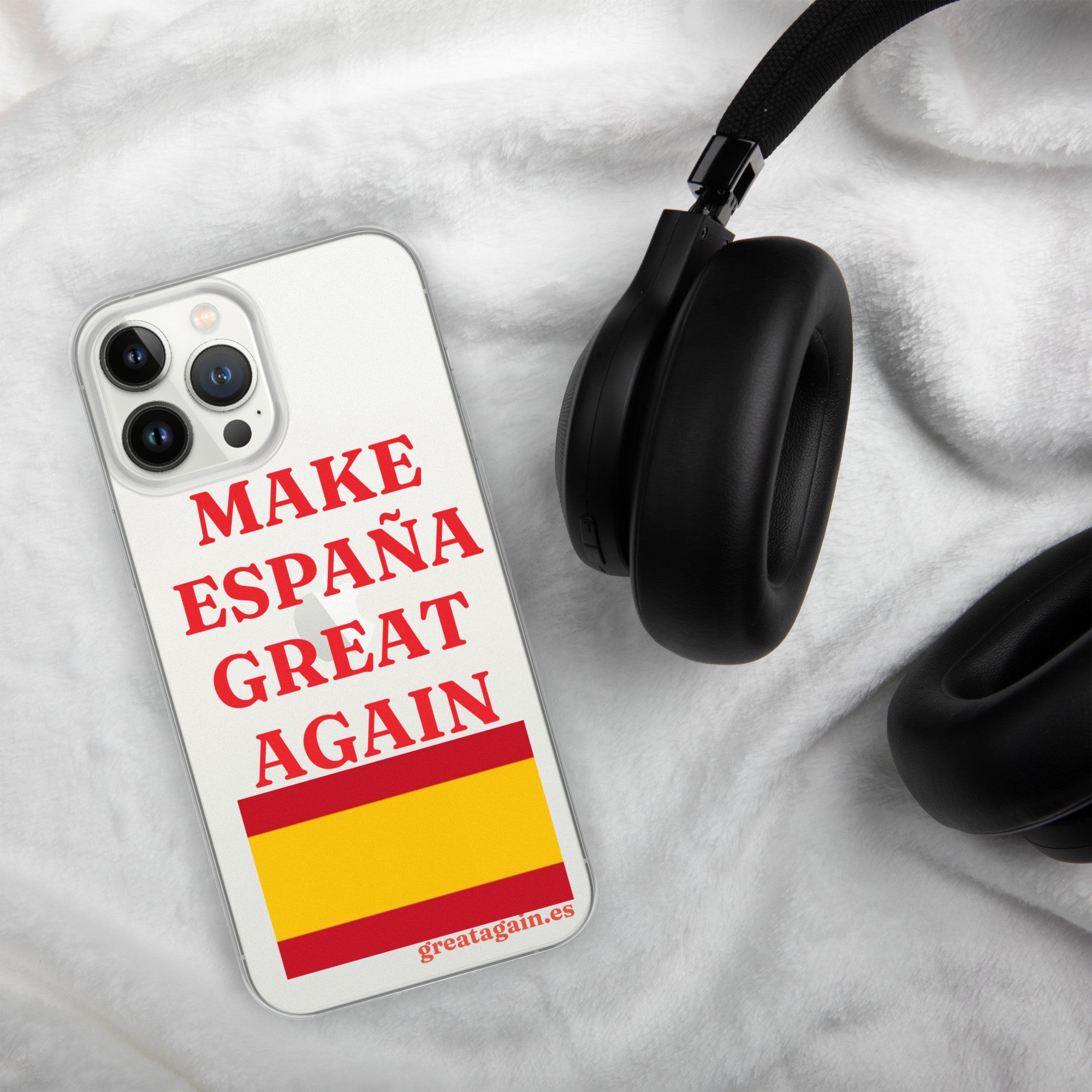 Carcasa transparente iPhone® Make España Great Again