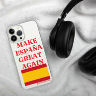 Carcasa transparente iPhone® Make España Great Again