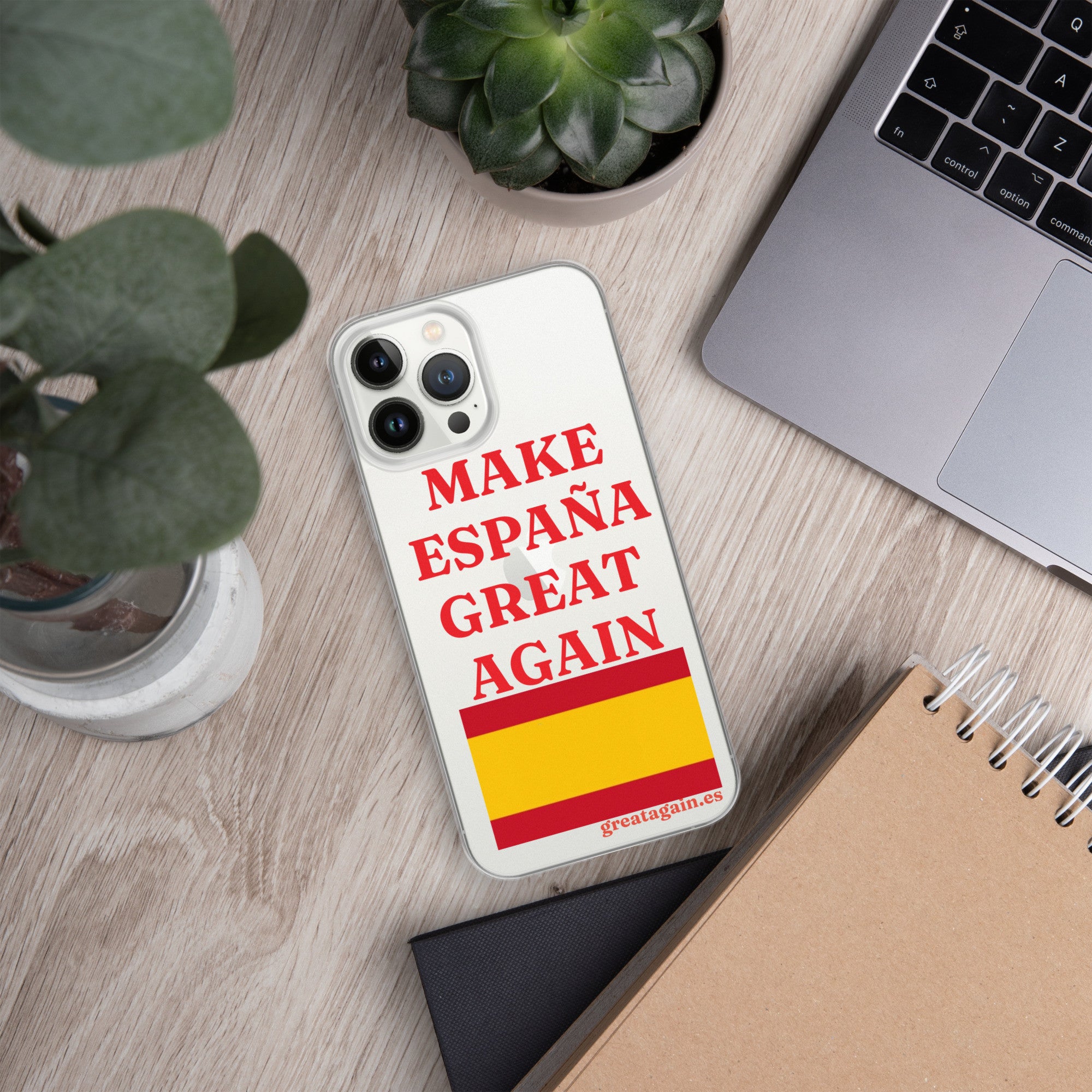 Carcasa transparente iPhone® Make España Great Again