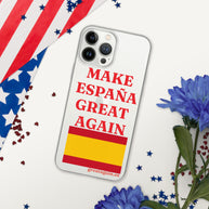 Carcasa transparente iPhone® Make España Great Again