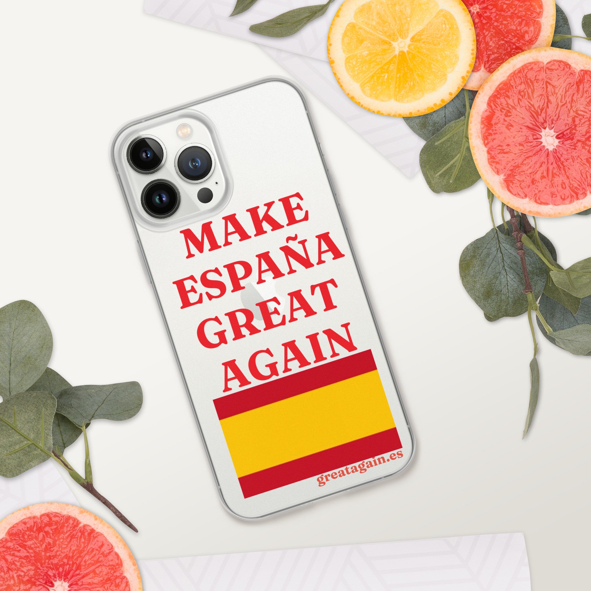 Carcasa transparente iPhone® Make España Great Again