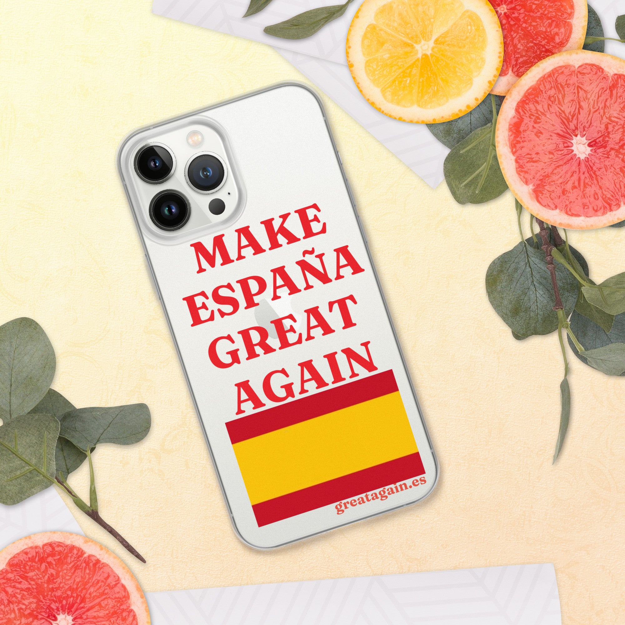 Carcasa transparente iPhone® Make España Great Again