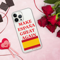 Carcasa transparente iPhone® Make España Great Again