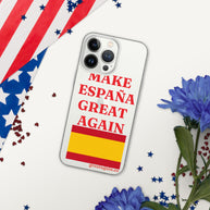 Carcasa transparente iPhone® Make España Great Again