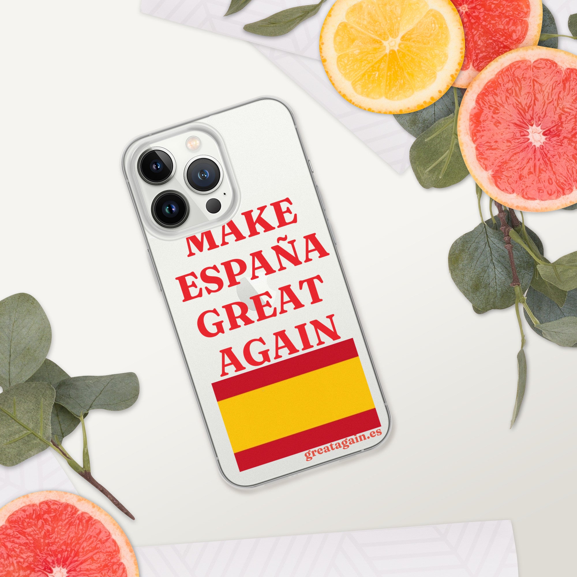 Carcasa transparente iPhone® Make España Great Again