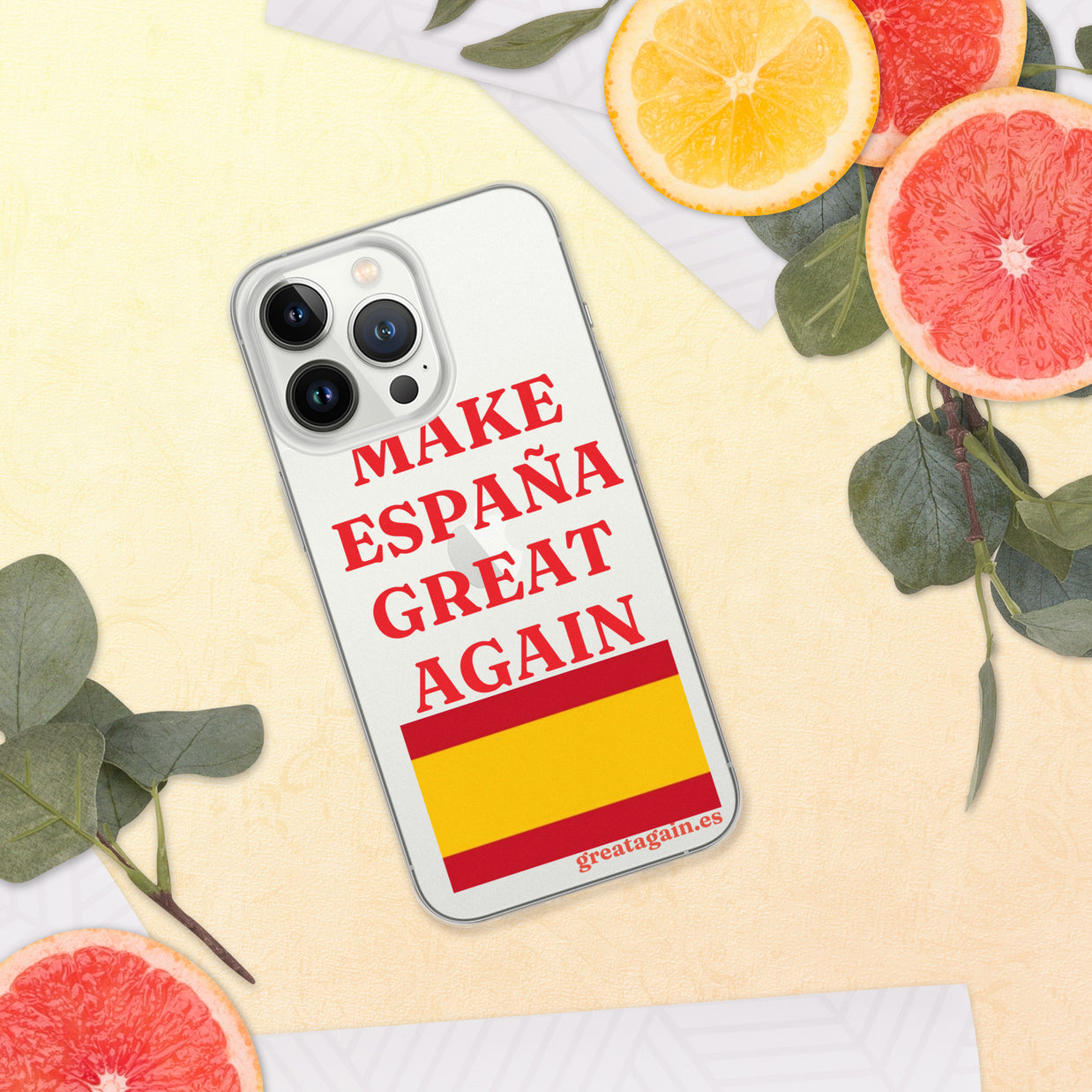 Carcasa transparente iPhone® Make España Great Again