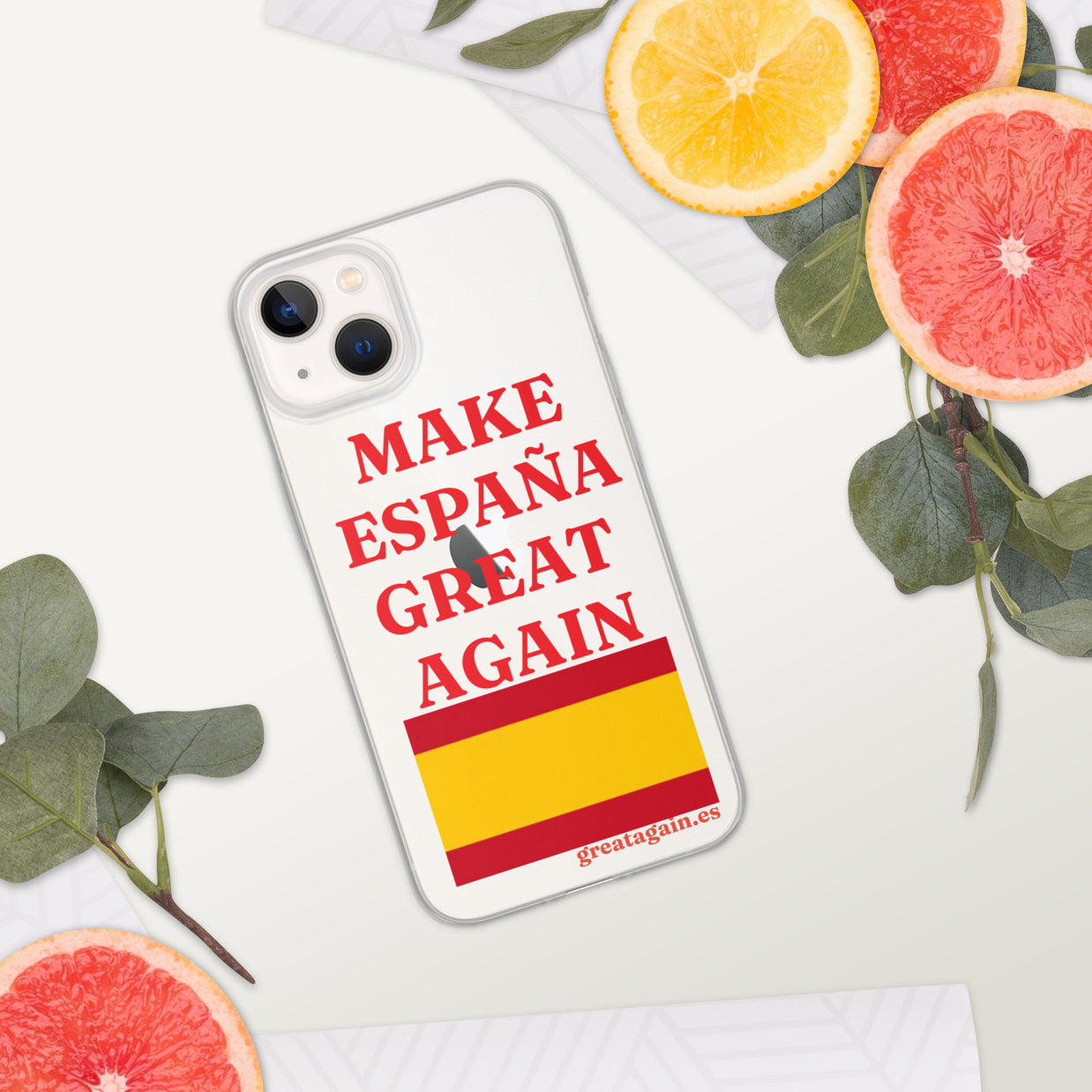 Carcasa transparente iPhone® Make España Great Again