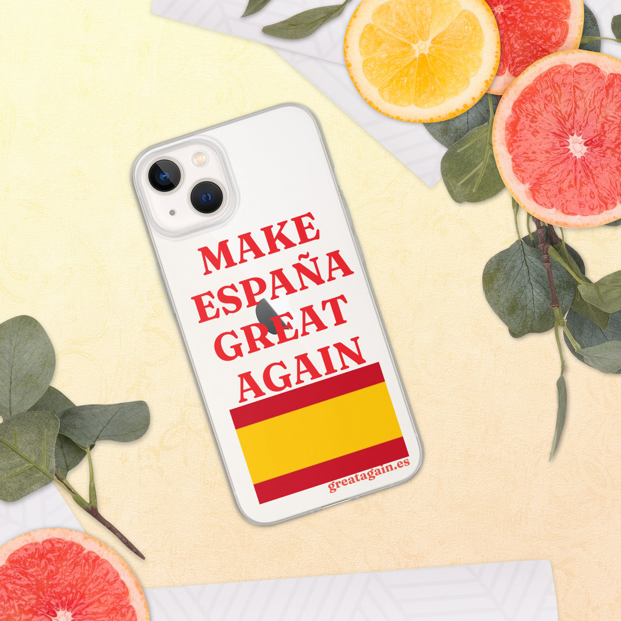 Carcasa transparente iPhone® Make España Great Again