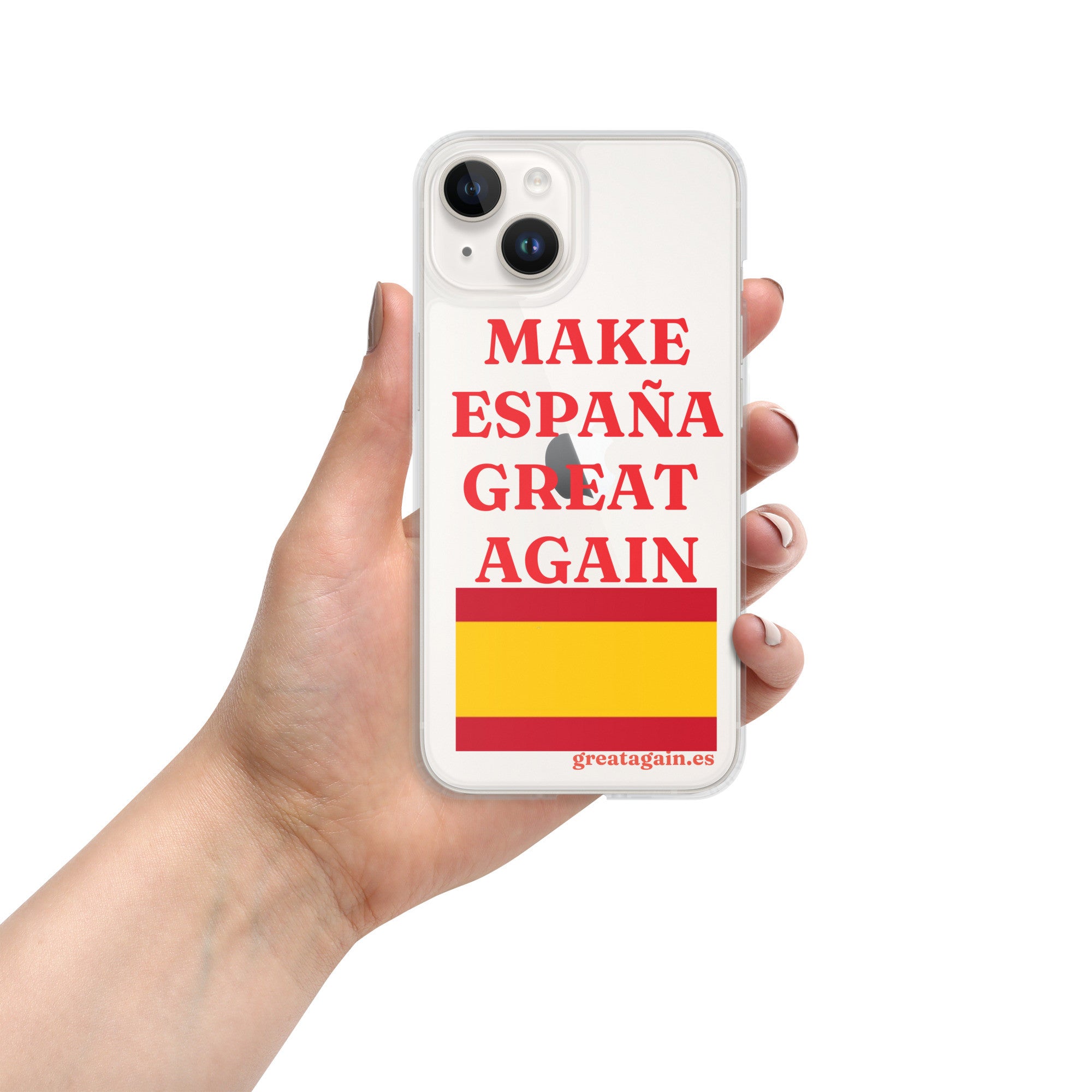 Carcasa transparente iPhone® Make España Great Again
