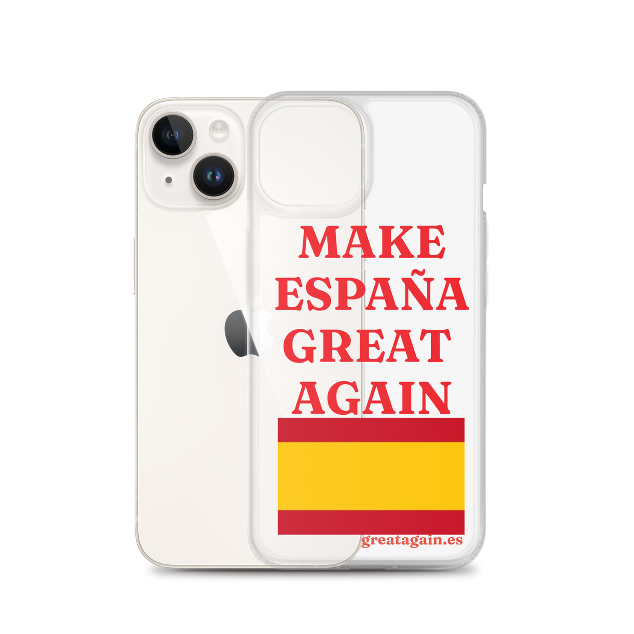 Carcasa transparente iPhone® Make España Great Again