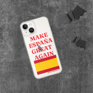 Carcasa transparente iPhone® Make España Great Again